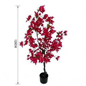 High Quality Real Touch <b>Artificial</b> Silk Bougainvillea <b>Trees</b> Durable <b>Indoor</b> Desktop Plants - Product Image 2
