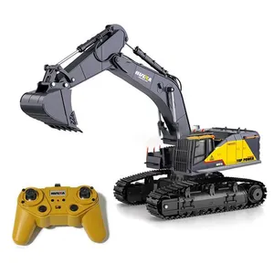 Tersedia 2021 Terbaru Huina 1592 Rc Excavator Logam Ekskavator 592 1:14 Mainan Ekskavator 22Ch Vs Huina 1580 580