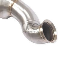 Tuyau d'échappement sport haute performance 200 cellules en acier inoxydable 304 pour Mercedes-Benz W205 C180 C200 C250 C300 C350e – Améliore la réponse du turbo