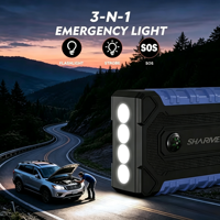 SHARMEAL OEM&ODM Batterie au lithium 6000mAh 2000A, démarreur de voiture, batterie externe, 12v, démarreur de voiture portable pour voiture