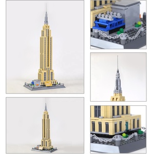 Set de Bloques de Construcción del <span class=keywords><strong>Empire</strong></span> <span class=keywords><strong>State</strong></span> <span class=keywords><strong>Building</strong></span>, Modelo de Monumento de Nueva York, Juguete de Construcción DIY, Fabricante de Bloques de Construcción Personalizados - Product Image 5
