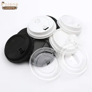 OEM disposable paper cup lid cover wholesale paper cups lids plastic lids with paper cups