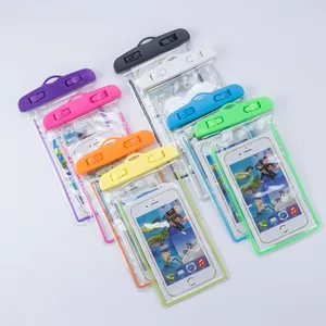 Sacs de téléphone portable imperméables universels en PVC pour iphone pour samsung étui de téléphone étanche transparent