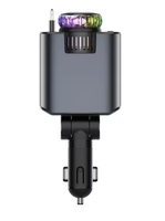 Diffuseur d'arômes et désodorisant de voiture électrique en alliage d'aluminium écologique, type rétractable, charge rapide Type-C PD 3.0