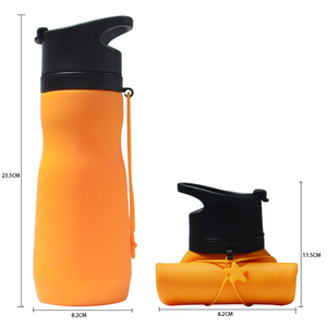 Bouteille d'eau pliable en silicone sans BPA, réutilisable, portable et légère - Product Image 2