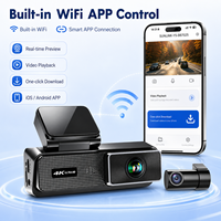 Mini Verborgen Dashcam 2K+1K 3,19 inch Dashcam Dubbele Lens WIFI Auto Dashboard Camera GPS Time-Lapse Opname DVR voor Uber Dashcam
