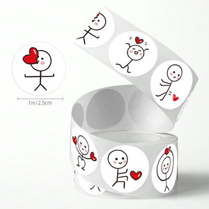 Pegatina Decorativa Infantil con Diseño de Caperucita Roja y el Hombrecito de Papel, Impresa a Color en Papel Recubierto, Creativa y Linda - Product Image 2