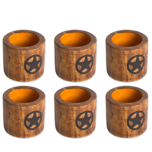 Rond de serviette en forme de coeur en bois pour dîners de mariage, salle à manger, réunion de famille et occasion spéciale - Product Image 6