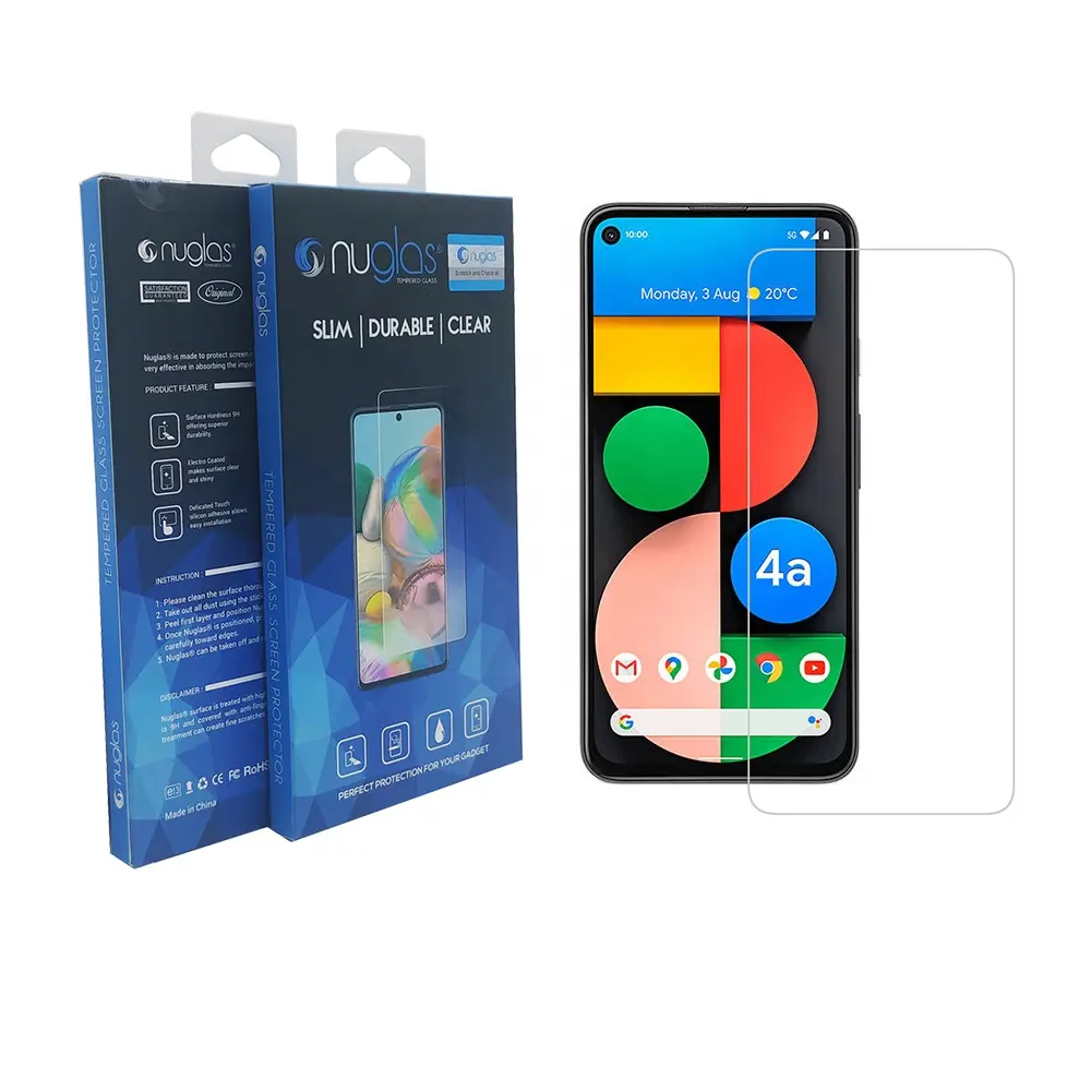 HD clear wholesale premium tempered glass for google pixel 5 screen protector
