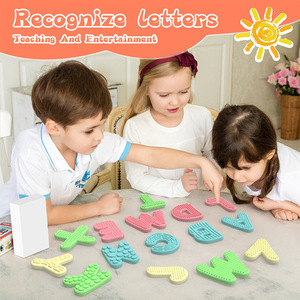 Alfabeti sensoriali testurizzati in Silicone giocattoli per l'apprendimento, <span class=keywords><strong>attività</strong></span> di <span class=keywords><strong>autismo</strong></span> ADHD Set da viaggio in età prescolare giocattoli educativi per bambini - Product Image 5