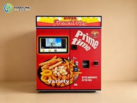Distributeur automatique de frites à température uniforme, distributeur automatique de burgers étanche, entièrement automatique pour l'extérieur