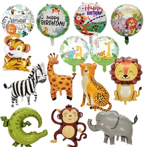 Nouveau ballon jouet en <span class=keywords><strong>film</strong></span> <span class=keywords><strong>d</strong></span>'aluminium à tête <span class=keywords><strong>d</strong></span>'animal de 18 pouces, tête de tigre et tête de lion en forme de fête <span class=keywords><strong>d</strong></span>'anniversaire <span class=keywords><strong>d</strong></span>écoration ballons jouets - Product Image 1