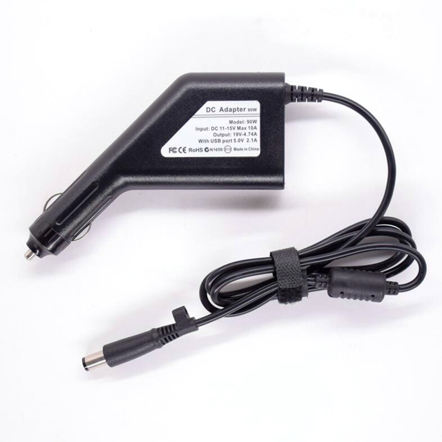19V 4.74A 90w Laptop Car Charger for HP Probook 4440s 4540S 4545s 6470b 6475b 6570b Traveling DC Power Adapter USB Port