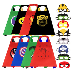 Capa de Héroe para Niños, Disfraz de Superhéroe Americano, Capa de Guerrero <span class=keywords><strong>Hulk</strong></span> y Spiderman - Product Image 6