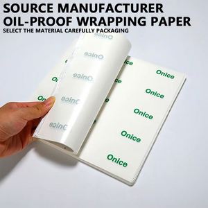 Custom Logo Printing Food Grade Greaseproof Wrappers for Burgers Sandwiches Bread Cookies Single Side Coating for Screen - Product Image 4