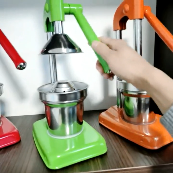 Portable Stainless Steel Metal Home Hand Shaking Slow Manual Orange Cold  Press Juicer