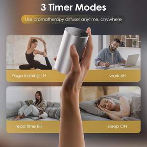 Oplaadbare Aluminium Waterloze Vernevelaar Watervrije Zuivere Etherische Olie Aromatherapie <span class=keywords><strong>Diffuser</strong></span> Machine Voor Thuis Buiten Auto - Product Image 5