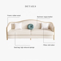 Meubles de salon de luxe modernes, nouveau style, canapés en cuir au design tendance, canapés de salon à vendre