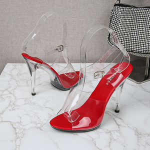 <span class=keywords><strong>Sandali</strong></span> <span class=keywords><strong>con</strong></span> <span class=keywords><strong>Tacco</strong></span> <span class=keywords><strong>Alto</strong></span> da Donna, Nuove Scarpe Trasparenti in Cristallo <span class=keywords><strong>con</strong></span> <span class=keywords><strong>Tacco</strong></span> Sottile per l'Estate, Stile Gladiatore - Product Image 2