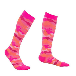 Wholesale Camouflage Compression <strong>Socks</strong> <strong>Men</strong> Casual Knitted Nylon <strong>Socks</strong> Blue Red Green <strong>Pink</strong> Free Size Trampoline Use MOQ 12 Pairs - Product Image 2