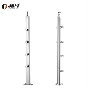 מעקה למרפסת JBM קל להתקנה, מוט צולב מנירוסטה מלוטש בחול עם אחריות לשנה - Product Image 6