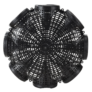 Nouvelle cage de pêche en polypropylène renforcé JIA NUO de qualité supérieure, filet de 45 cm pour la capture d'engouffres et de loches dans les rivières/lacs, 45 cm x 45 cm - Product Image 4