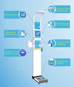 고품질 500kg DHM-15A 전자 체중 및 신장 측정기 동전 작동식 체중계 BMI 지방 측정기 판매 - Product Image 2