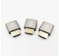 Stock suffisant Affichage virtuel HDMI 4K HDMI DDC EDID Prise factice Affichage EDID Triche Prise virtuelle Adaptateur d'émulateur factice HDMI