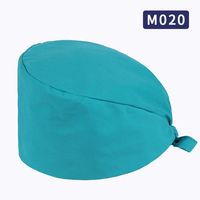 Casquette chirurgicale unisexe en coton pur tissé, motif imprimé blanc, accessoires pour bloc opératoire, usage cosmétique et chimiothérapie