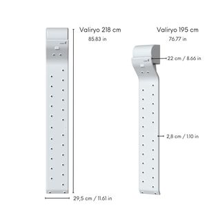 Sistema di Asciugatura per Aree Umide con Sensore di Movimento, Antibatterico Ag+, Bianco Opaco, Montaggio a Parete - Product Image 3