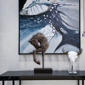 Bức Tượng Đầu Ngựa Chiến Tranh Trang Trí Nội Thất Bằng Nhựa Cổ Trang Trí Phòng Học Chất Lượng Cao - Product Image 6