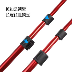 Épuisette de pêche pliable avec manche télescopique, en nylon durable, maille sûre pour la capture ou la libération des poissons - Product Image 2