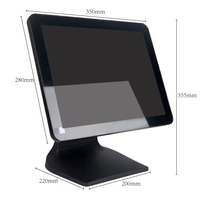 Caja Registradora Clásica para Restaurante, Caja Registradora para Comercio Minorista, Máquina de Caja Registradora con Soporte para Sistema POS