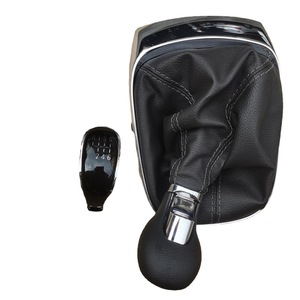 Manual 6 Speed Gear <b>Shift</b> <b>Knob</b> Black Leather Style For Chevrolet Trax Buick Encore Opel 55587365 - Product Image 3