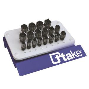 Jeu de scies cloches Ttake 18-50 mm à pointe en carbure HSS-E avec mandrin intégré pour la découpe de tubes métriques - Product Image 1