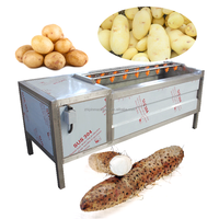 304 acier inoxydable racine légume lavage Peeling Machine patate douce lavage Peeling Machine gingembre radis Peeler équipement