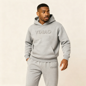 Sudadera con Capucha Extra Grande Blanca para Hombre, de Algodón Suave, Cómoda, Moderna, con Cierre, Estampado Gráfico, ODM <span class=keywords><strong>Acio</strong></span> Human - Product Image 1