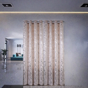 Rancho Factory Price Wholesales Luxury Grommet Modern Home Silver <b>Foil</b> Printing Hot Stamping Velvet Curtains 100% Polyester - Product Image 3