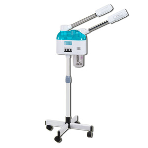 2 IN 1 Heiß-und Kalt-Facesteamer Ozon-Nano-Gesichts dampf maschine Sauna Facial Steamer Spa mit Vergrößerung lampen ständer - Product Image 1