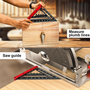 Équerre de charpentier premium 7,8 pouces - <span class=keywords><strong>Règle</strong></span> triangulaire en alliage d'aluminium pour le travail du bois et la charpente - Product Image 3