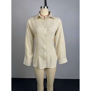 Nuova Collezione 2026: Camicia a Righe Traspirante con Lacci Posteriori, Vestibilità Slim, per Ufficio e Pendolari, Manica Lunga <span class=keywords><strong>Blu</strong></span> e Bianca - Product Image 6