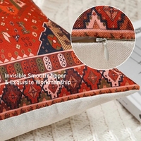 Housse de coussin Kilim tapis persan motif Vintage impression canapé taie d'oreiller turque décorative