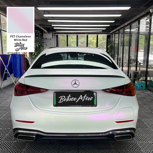 Cina produzione di pellicola per auto in vinile pellicola da <span class=keywords><strong>camaleonte</strong></span> bianco opaco a rosso pellicola per animali domestici involucro rotoli per auto Mercedes Benz - Product Image 4