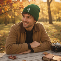 Bonnet d'hiver personnalisé par le fabricant, style Y2K, en jacquard tricoté, avec nœuds en fourrure à pois, pour la plage