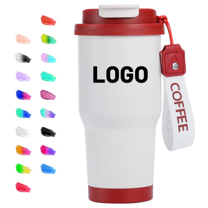 530ml Double Paroi En Acier Inoxydable Tasse <span class=keywords><strong>À</strong></span> Café Thermique De Luxe Conception Créative Couvercle Bouteille D'eau pour Chaud Froid Boissons Aliments Grand - Product Image 6