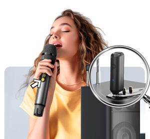 Microphone sans fil rechargeable à bande de U à fréquence réglable Microphone <span class=keywords><strong>pratique</strong></span> exquis de vente chaude - Product Image 6