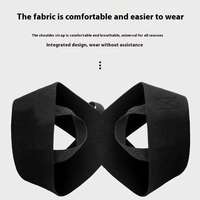 Correcteur de posture réglable en polyester, portable, pour l'épaule et la poitrine, soutien dorsal et d'épaule, pour l'entraînement physique
