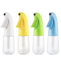 Flacon pulvérisateur rechargeable à brume fine continue, vide, en plastique, pour salon, barbier, maquillage, voyage, avec gâchette