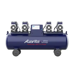 Auarita Machine Compresseur A Air Industrial Electric 120 Liter Silent Oil-Less Oil Free Air Compressor