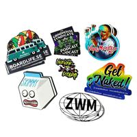 Etiqueta engomada impermeable de dibujos animados diseño de empresa etiquetas Logo etiqueta adhesiva impresión vinilo holográfico personalizado troquelado hoja de pegatinas